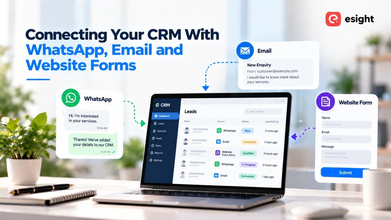 Connecting Your CRM With WhatsApp, Email and Website Forms