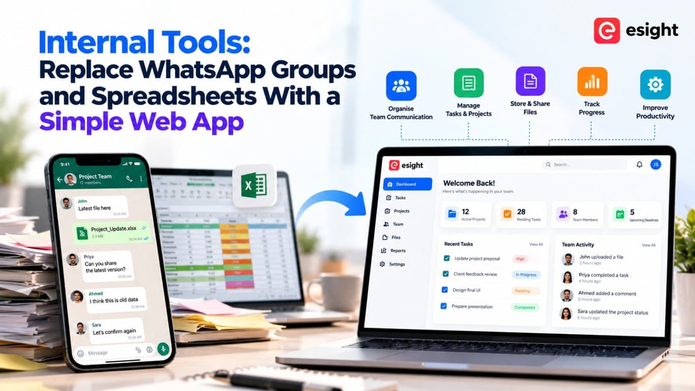 Internal Tools: Replace WhatsApp Groups and Spreadsheets With a Simple Web App